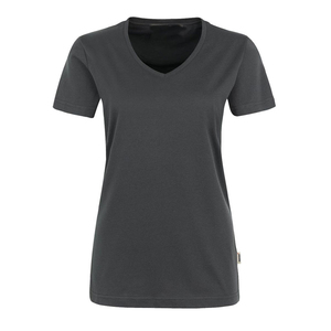 Camiseta Deportiva de Verano con Cuello en V, 100% Algodón, Logotipo Personalizado, Transpirable, Ecológica, de Secado Rápido, para Gimnasio, para Mujer, Venta al Por Mayor - Product Image 5
