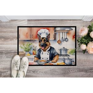 Nuevo Felpudo de Chef de pastor alemán antideslizante lavable de pila baja 18H X 27W para puerta Delantera de entrada interior y exterior - Product Image 2
