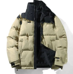 Veste élégante pour homme à col montant, épaisse, rembourrée en coton, chaude, d'hiver, coupe-vent, confortable, séchage rapide, personnalisable - Product Image 6