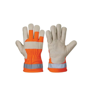 Guantes de Seguridad de Cuero Holy Signs International HSI-1009, Antivibración, Transpirables, Antideslizantes, Resistentes a la Abrasión, Elásticos - Product Image 1