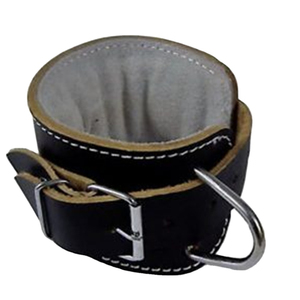 Adjustable Genuine Leather Ankle Straps for Gym <b>Cable</b> Workouts - Non-Slip Leg <b>Attachment</b> for Kickbacks and Fitness Ankle Straps - Product Image 1
