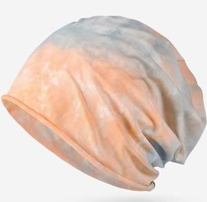 Unisex Tie Dye Beanie Hat 100% Cotton Casual <b>Winter</b> <b>Cap</b> Adjustable Street Style Hand Painted Pattern Adult Size - Product Image 3