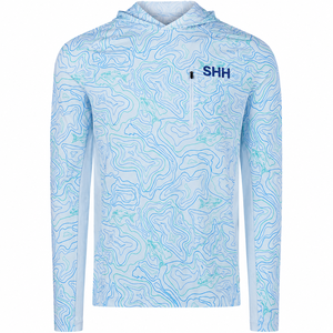 Sweat à capuche de pêche unisexe Topo, protection UV UPF 50, séchage rapide, respirant, léger, manches longues, performance extérieure, 100 % polyester - Product Image 1