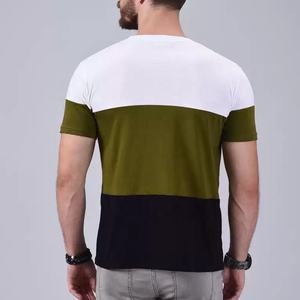 T-Shirt pour hommes, toutes saisons, blocs de couleurs, vente en gros, à bas prix, entièrement personnalisé, décontracté, impression - Product Image 3