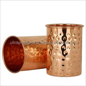 ที่มีคุณภาพที่ดีที่สุดทองแดงแก้วที่มีรูปทรงกลมและทำด้วยมือทองแดงแก้วน้ำสำหรับบ้านและร้านอาหารและสำนักงานใช้ - Product Image 4