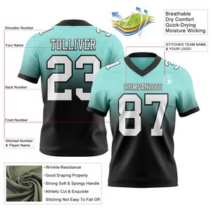 Wholesale Custom American Football Jersey Sublimation Print Team Apparel Quick Dry Polyester OEM ODM Bulk Supplier - Product Image 6