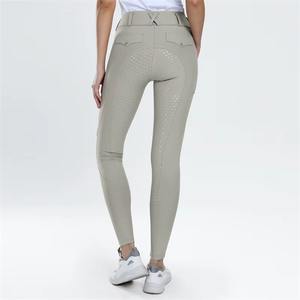Pantalones de equitación occidentales coloridos para mujer, antideslizantes, con silicona en toda la asiento, de alta elasticidad, de alta calidad. - Product Image 6