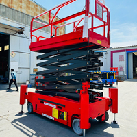 Güçlü 6~16 Metre Hidrolik Elektrikli Mobil Yükseltilmiş Çalışma Platformu Kendinden Tahrikli Kişisel Adam Kaldırma Makası Satılık
