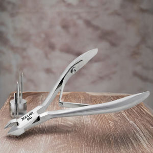 Empujador y cortadora de cutículas de uñas de acero inoxidable de alta calidad profesional con pinzas de mandíbula 1/2 para manicura - Product Image 1