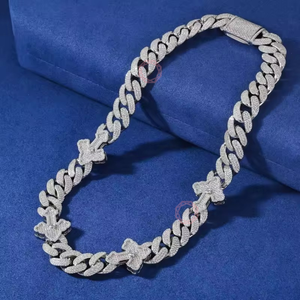 Custom Jewelry Cuban <b>Cross</b> Fine & Necklace Gold Plated Chains Earrings <b>Rings</b> Bracelets 925 <b>Silver</b> OEM ODM Wholesale - Product Image 1