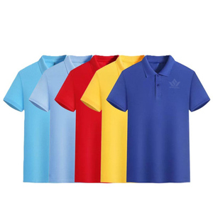 Camisa Polo Oxford de Algodón Roja para Hombre, Manga Corta, Diseño Bordado en la Parte Delantera, Transpirable, Color Sólido, Corte Regular Informal - Product Image 6