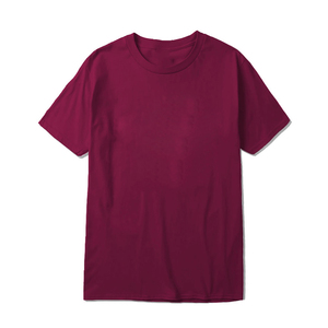 T-shirt gris à manches courtes et col rond pour homme, 100 % coton, jersey tricoté, teinture unie, coupe classique, style décontracté, respirant - Product Image 3