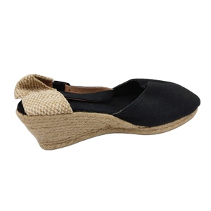 Nouvelle collection tendance toile de coton noir et partie arrière en coton de Jute avec coton moins avec toile de coton et chaussette douce Eva - Product Image 1