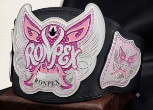 Ceinture de champion personnalisée en laiton, zinc et cuir, imperméable, unisexe, taille moyenne, diamètre 32 mm, RI-2605 Ronpex - Product Image 3