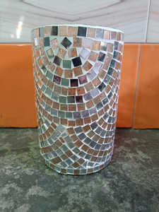 Luxe haut rond Pots de fleurs jardinière mosaïque verre décoratif pour la maison et le jardin disponible à un prix - Product Image 4