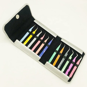 Pinzas para Pestañas de Acero Inoxidable Hechas a Mano, Probadas a Mano, Antiestáticas, Duraderas y de Precisión, de Diferentes Marcas y Colores, Venta al Por Mayor - Product Image 2