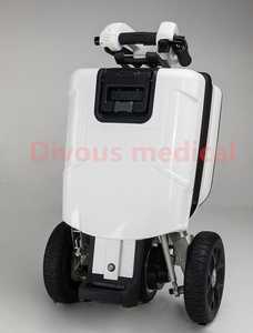 Manufacturer Price <strong>Three</strong>-<strong>wheeled</strong> Mobility Rollator <strong>Walker</strong> for Elderly Manual Transport Car Folding Electric Scooter - Product Image 4