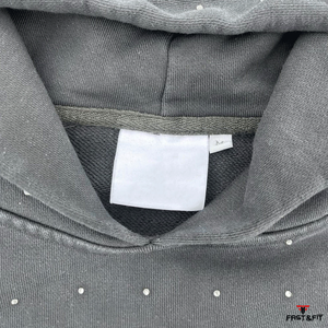 Sudaderas con Capucha Personalizadas con Logotipo de Diamantes de Imitación para Hombre, Unisex, 100% Algodón, Invierno, Lisas, Térmicas, a la Moda, Venta al Por Mayor - Product Image 4