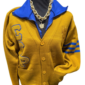 Custom SGRHO <b>Cardigan</b> Sigma Gamma Rho Women's Greek Sorority Embroidered Button Up Knit Sweater Casual Fashion Wholesale Apparel - Product Image 2