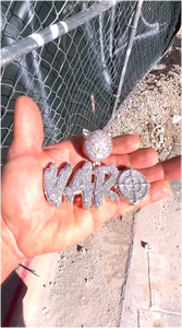 Colección de Joyería Fina: Colgantes Personalizados con Letras, Moissanita VVS, Chapado en Oro, Estilo Hip Hop, Collar con Iniciales para Fiestas - Product Image 2