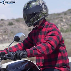 Chemise de sécurité pour motards, respirante, coupe-vent, en flanelle, pour la conduite - Product Image 4