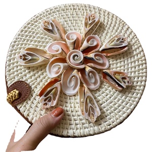 Precio al por mayor bolsa de playa jacinto de agua bolso de paja-Nueva moda de las mujeres bolso de ratán tejido a mano - Product Image 1