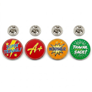 Pins Personalizados de Zinc Plateado en Plata, Impresión Offset Moderna, para Reconocimiento a Empleados, Premios por Aniversario de Empresa - Product Image 5