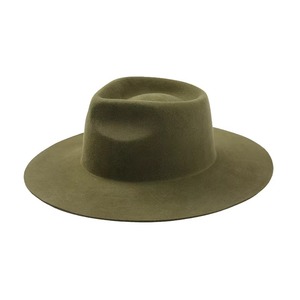 Sombrero Fedora Unisex de Fieltro 100% Lana con Ala Ancha, Forma Redonda, Diseño Personalizable para Fiestas, Pesca, Banda con Logotipo para Hombre, Talla Adulto - Product Image 6