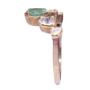 Anillos Antiguos Unisex de Plata de Ley 925 Chapados en Oro con Esmeralda Polki, MOQ Bajo - Product Image 4