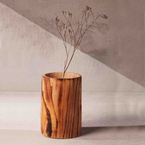 Florero de Madera Tallada con Diseño Artístico, Florero Decorativo para Mesa de Sala de Estar, Centro de Mesa, Decoración del Hogar y para Regalos - Product Image 2