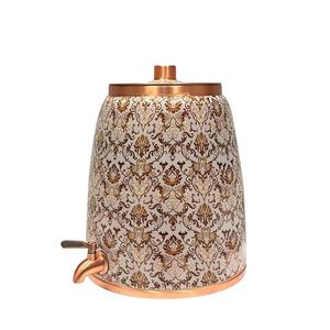 Distributeur d'eau en cuivre avec motif décoratif pour usage domestique - Product Image 1