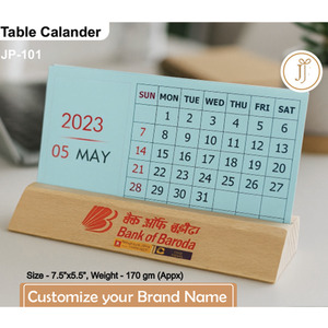 Smart Personalized Wooden Work Desk <b>Calendar</b> Organizer with Printing for Mother's Day & Father's Day - Product Image 1