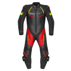 Rushmoto Sports Men's Leather Racing Suits-Plus Size Breathable Waterproof Anti-UV Full Sleeve Motorcycle Protective Gear for - Product Image 5