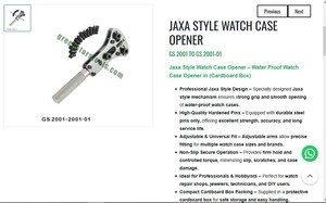 Jaxa Style Watch <b>Case</b> Opener Waterproof Adjustable Watch Repair Tool Professional Jewelry Tools | Item No GS-2001 - Product Image 3
