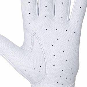 Custom <b>White</b> Pink Genuine Leather Baseball Batting Gloves Breathable Non-Slip Grip Adjustable Wrist Strap Durable XL/XXL - Product Image 6