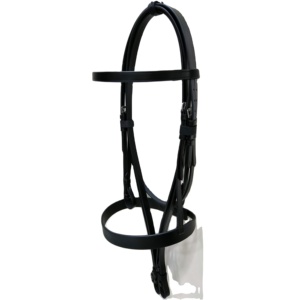 Venta al por mayor para Hunter Style Horse Bridle Cuero genuino Forma anatómica Suave acolchado y ajustable para montar a caballo - Product Image 1