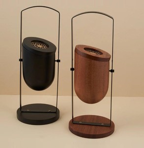 Quemador de Incienso Moderno Suspendido Mabkhara Bakhoor, Quemador de Incienso Árabe Oud, Soporte de Madera con Marco Metálico, Estilo Dubái, Decoración de Lujo para el Hogar, Ramad - Product Image 2