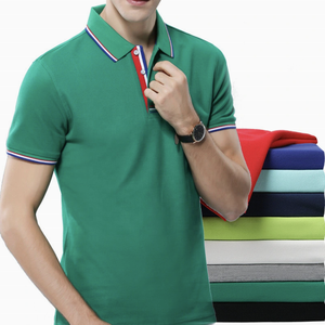 Hommes pour T-shirts Polo 100% Coton Séchage Rapide Respirant Confortable Style Court Bouton Imprimé Tipping Collar High Solid Knitte - Product Image 6