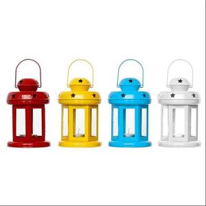 Farol Decorativo Tradicional de Metal para Velas, Farol para Decoración de Patio y Jardín, Farol de Metal Hueco Hecho a Mano - Product Image 5