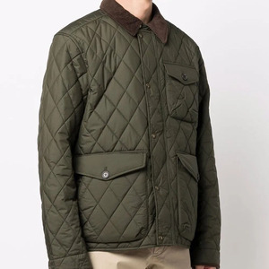 Blousons matelassés brillants pour hommes, personnalisés par le fabricant, coupe-vent épais noir à capuche, pour l'hiver - Product Image 2
