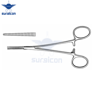 Pinzas Leriche para arterias, 15 cm (6 pulgadas), rectas, 1x2 dientes, de acero inoxidable premium, hemostáticas, para cirugía vascular general - Product Image 2