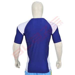 2025 Custom BJJ <b>Rashguard</b> <b>for</b> Men <b>Women</b> Short Sleeve No Gi Active Tops with UPF50+ Protection Eco-Friendly - Product Image 2