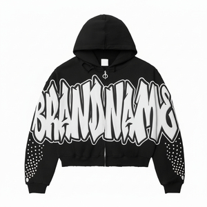 Su configuración de marca privada para una sudadera con capucha 100% algodón para mujer con impresión personalizada, fabricada en Pakistán, incluye producción rápida. - Product Image 3
