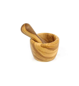 Mortier et pilon en bois pour broyage de médicaments et d'ail, vente en gros, fournisseur, produit phare - Product Image 5