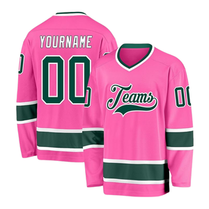 Sportswear 100% <b>Polyester</b> Unisex Customized Style Printed Ice Hockey Jersey Plus Size Summer Custom Team Player Name Number - Product Image 1