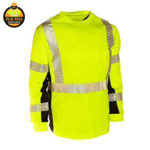 Sweat-shirts à capuche coupe-vent en polaire personnalisés pour hommes, haute visibilité, brodés, avec réflecteurs, pour le travail et la sécurité - Product Image 3