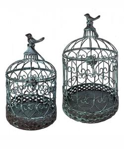 Cage à oiseaux décorative en métal de style vintage pour la décoration de la maison, les mariages et l'élevage d'oiseaux en intérieur - Product Image 6