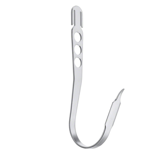 Retractor de Rodilla Curvo Hohmann con Palanca Ósea, 180 Grados, Punta Cilíndrica Larga de 10.12 mm, Ancho de 4 mm, Instrumento de Cirugía Ósea de BRITTON IMPEX - Product Image 5