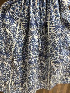 Vestido Maxi Kaftan de Algodón Azul con Estampado Floral para Mujer, Ligero, para Playa, Verano, Estilo Boho, con Mangas Murciélago y Cuello en V - Product Image 5