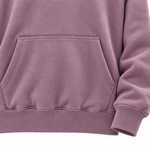 Sudadera con Capucha Morada para Hombre, Sudadera de Forro Polar con Bolsillo Tipo Canguro, Corte Holgado Informal, Top de Otoño - Product Image 3